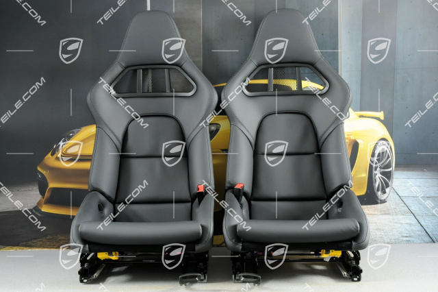 Bucket seats collapsible heating leather black very good condition L R used 911 991 808 05 Bucket seat 99104480139KPL3 TEILE.COM