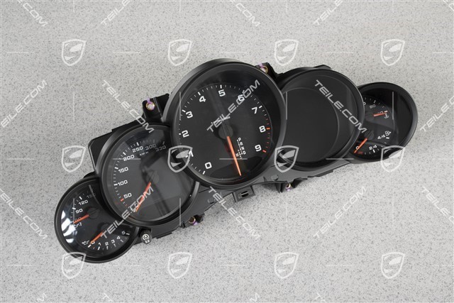 Instrument cluster, GT3, PDK, black face gauges
