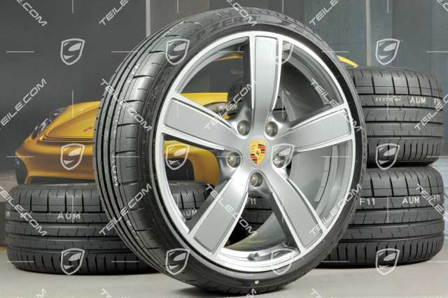 20-inch Carrera Sport summer wheels set, rims 8,5J x 20 ET57 + 10,5J x 20 ET47 + summer tires 235/35 ZR20 + 265/35 ZR20, with TPMS