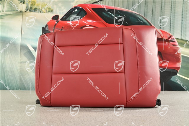 Notsitzrückenlehne / Rücksitz / Rückenlehne, Hinten, Leder, Bordeauxrot, Coupe, R