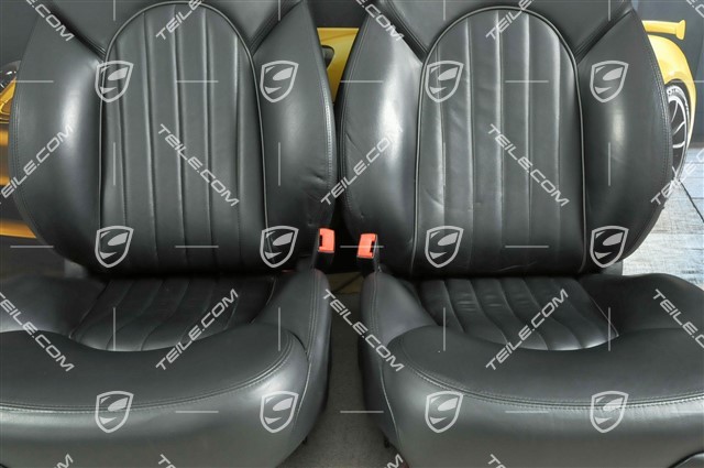 3200GT Seats, el adjustable, heating, leather, memory, Black, set (L+R)