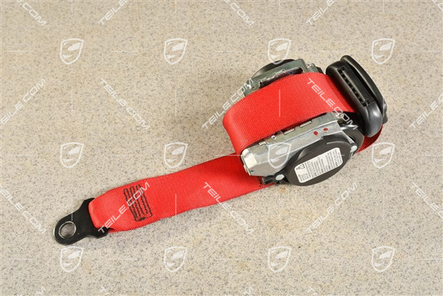 Seat belt, front, Guards Red, L