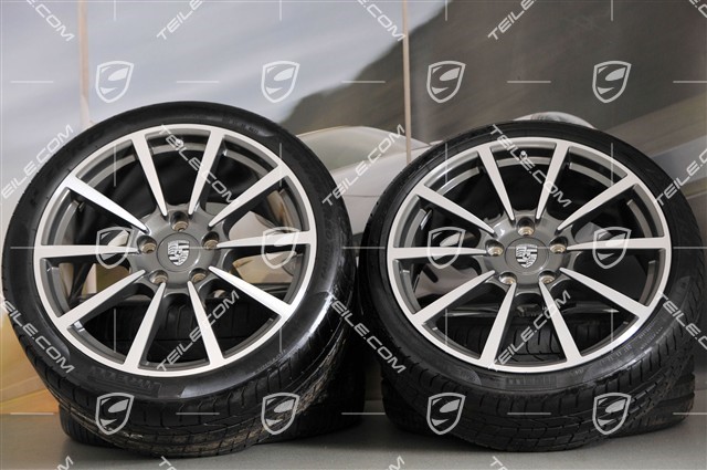 20-inch Carrera Classic II summer wheel set, 8,5J x 20 ET51 + 11J x 20 ET70, summer tires 245/35 ZR20 + 295/30 ZR20, with TPMS