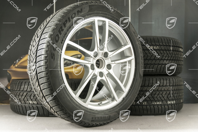 20-inch Cayenne Sport winter wheel set, rims 9J x 20 ET50 + 10,5J x 20 ET64 + Pirelli winter tyres 275/45 R20 + 305/40 R20, with TPMS