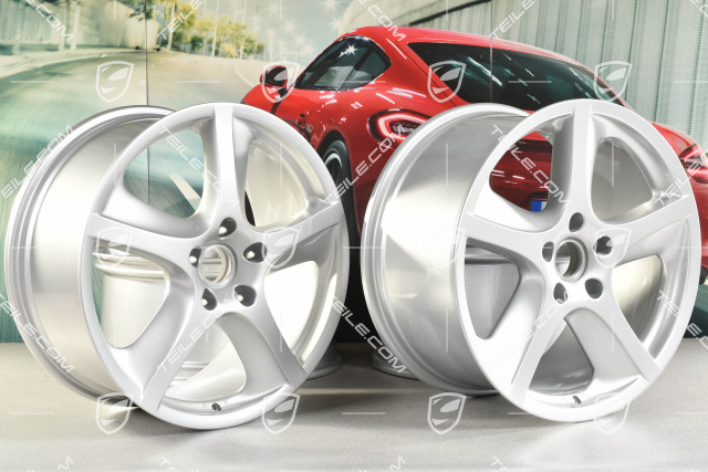 20-inch Cayenne SportTechno wheel set, front 9-inch + rear 10-inch