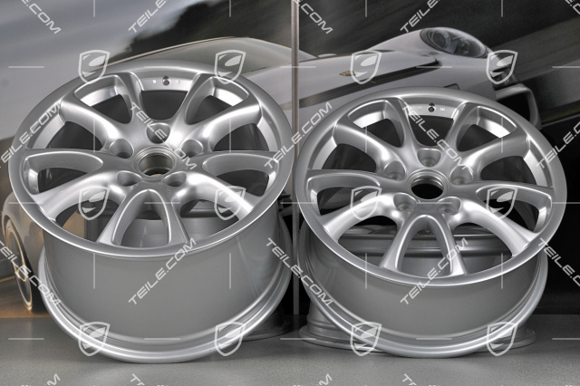 18-inch GT3 Modell 2004 wheel set, 8J x 18 ET50 + 11J x 18 ET45, for Turbo / 4S