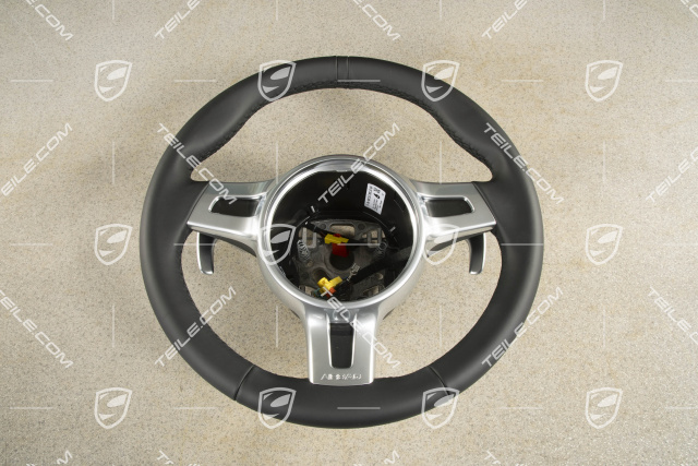 Steering wheel with shifting paddles (PDK) without display, Black