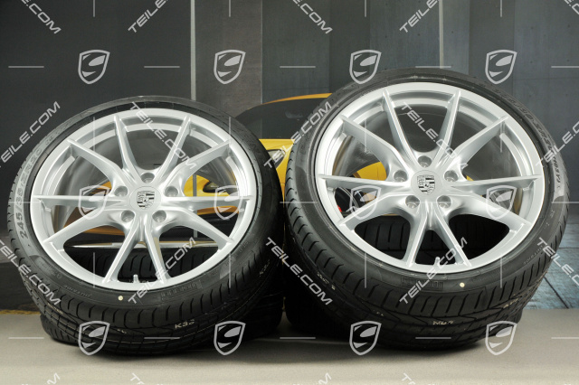 20" Sommerräder Satz Carrera S IV, Felgen 8,5 J x 20 ET49  + 11,5 J x 20 ET56 + Sommerreifen 245/35 ZR 20 + 305/30 ZR20, mit RDK