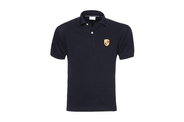 Essential Collection - Herren Polo-Shirt Wappen, schwarz, Größe XXL 56