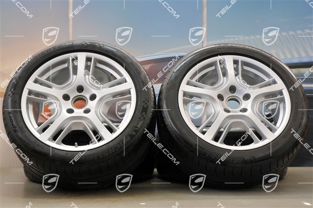 19-inch Panamera Design summer wheel set, wheels 9J x 19 ET 60 + 10J x 19 ET61 + Michelin tyres 255/45 R19+285/40 R19, with TPMS