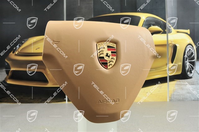 Airbag, 3-spoke, leather, sand beige