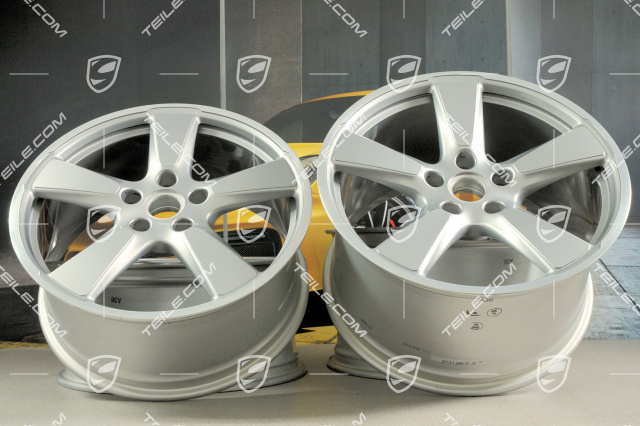 20" komplet felg Sport Classic, 9J x 20 ET51 + 11,5J x 20 ET56, do 991 Turbo MK1 i MK2,  GT srebrny metalik