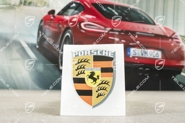 Sticker for Porsche crest on hood RS