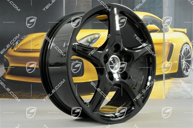  | 19-inch Carrera Classic wheel rim, 8J x 19 ET57, black high  gloss / used / Cayman 987C / 601-00 Rims / 99736215603041