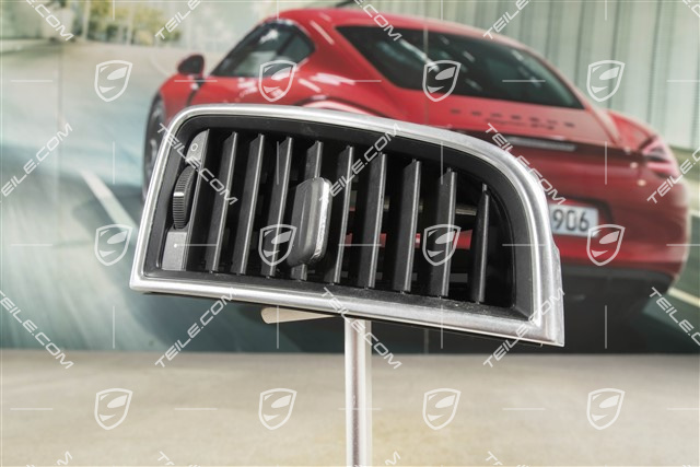 Dashboard centre vent / nozzle, Galvano silver, R