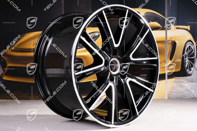 21-inch wheel rim Panamera Exclusiv, 11,5J x 21 ET69, black high gloss