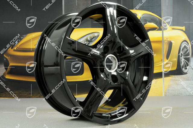 18-inch Panamera wheel, 8J x 18 ET59, black high gloss