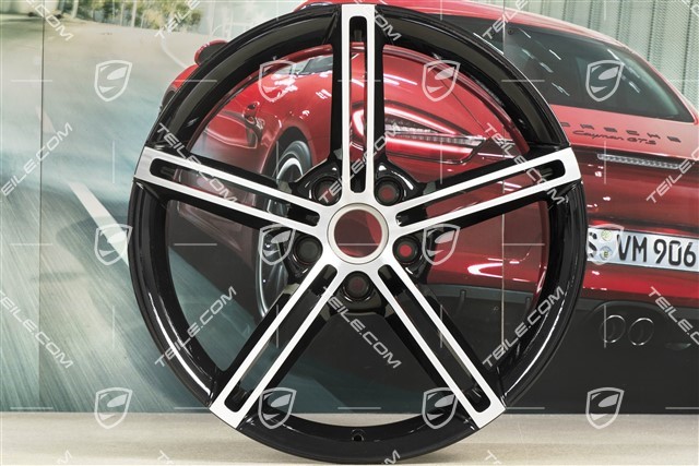 21-inch wheel rim Mission E Design, 9,5J x 21 ET60, black high gloss