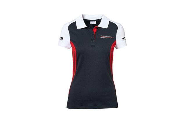 Motorsport Black Porsche Driver's Selection Ladies Polo Shirt Hugo Boss