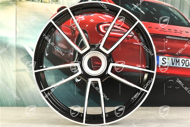 20" Turbo S Felge, 8,5J x 20 ET50, in Schwarz Hochglanz