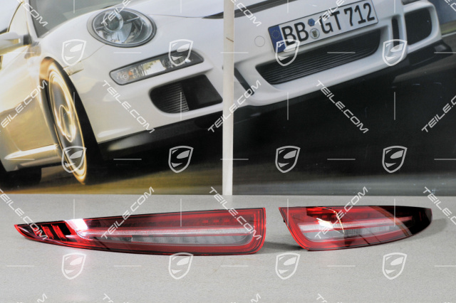 Rear light black-red, set (L+R)