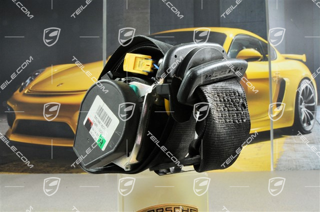 Seat belt, Black, front, R Seat belt, Black, front, R
