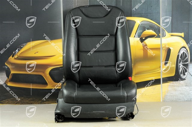 Seat, elect. adjustment, heating, Memory, Lumbar, leather, black, damage, R