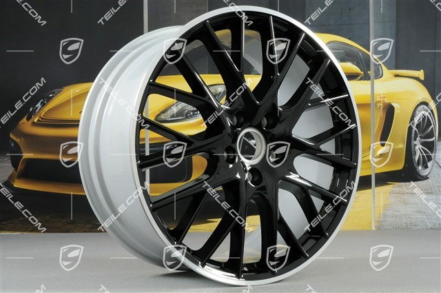 21-inch wheel rim Panamera Sport Design, 9,5J x 21 ET71, black high gloss