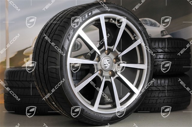 20-inch Carrera Classic II summer wheel set, 8,5J x 20 ET51 + 11J x 20 ET70, summer tires 245/35 ZR20 + 295/30 ZR20, with TPMS