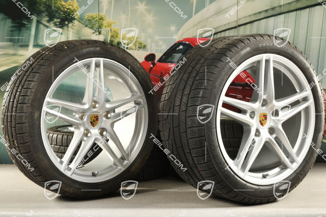 19-inch winter wheels set "Carrera", rims 8,5J x 19 ET50 + 11J x 19 ET77 + Pirelli Sottozero II winter tyres 235/40 R19 + 295/35 R19