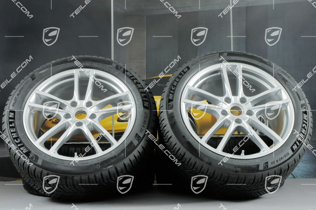 20-inch Cayenne Sport winter wheel set, rims 9J x 20 ET50 + 10,5J x 20 ET64 + Michelin winter tyres 275/45 R20 + 305/40 R20, with TPMS