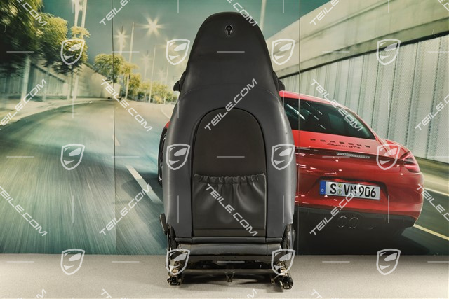 Seat, manual adjustable, heating, leather/leatherette, Metropole blue, R, damaged leather