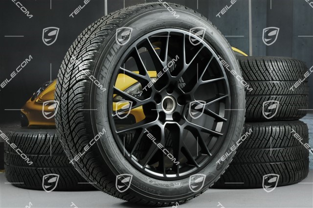 20-inch winter wheels set RS SPYDER, rims 9J x 20 ET26 + 10J x 20 ET19 + Michelin Latitude Alpin 2 winter tyres 265/45 R20 + 295/40 R20, satin black, with TPMS