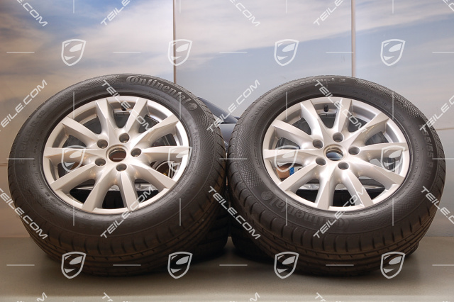 18-inch Cayenne summer wheel set, wheels 8J x 18 ET53 + tyres 255/55 R18