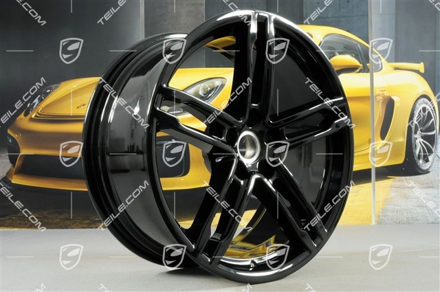 19" Felge, Turbo/Sport Design, 9J x 19 ET21, schwarz hochglanz