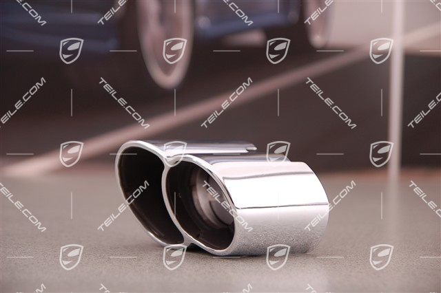 Sports dual tailpipe, 4-Pipe-Look, Turbo / GT2, R