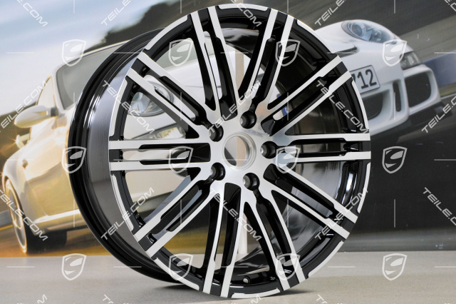 21-inch rims set Turbo III, facelift, 10J x 21 ET50, black high gloss