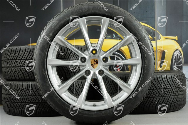 19-inch Boxster S winter wheels set, rims 8J x 19 ET57 + 10J x 19 ET45 + NEW Michelin Pilot Alpin 4 winter tires 235/40 R19 +265/40 R19