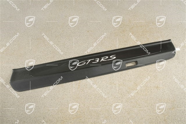 Door entry guard / Sill cover inner / Scuff plate, with ilumination, Carbon, GT3 RS, L