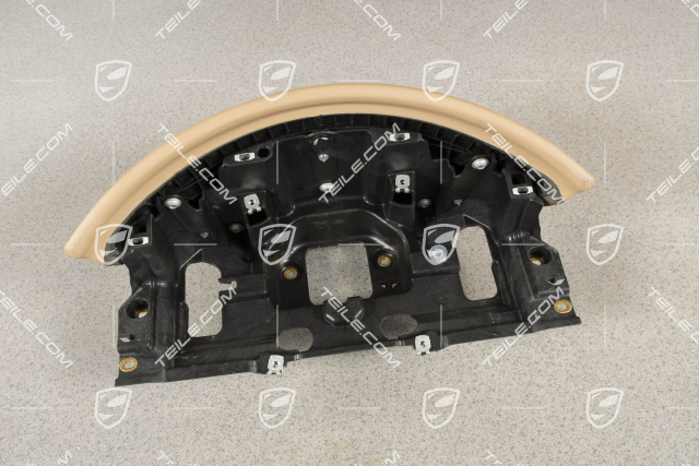 Dashboard trim / Instrument cluster cover, Leatherette, Luxor beige