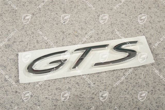 Emblem "GTS", chrome