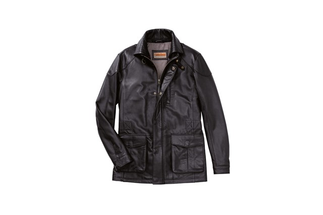 Men's Leather Jacket - Classic Collection, S 46/48