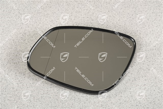 Mirror glass, aspherical, auto-dimming, L