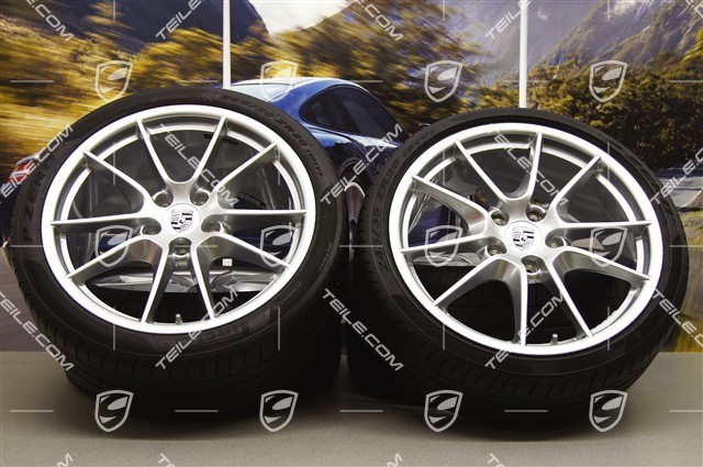 20-inch Carrera S III summer wheel set, 8,5J x 20 ET51 + 11J x 20 ET52 + tyres 245/35 ZR20 + 305/30 ZR20, without TPMS