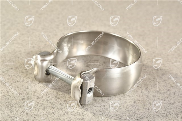 Exhaust system tail pipe clamp, L=R