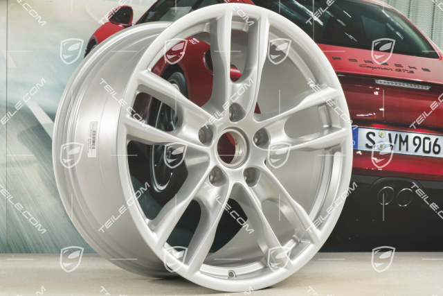 19-inch wheel Boxster S III, 9,5J x 19 ET45, Brilliant chrome finish