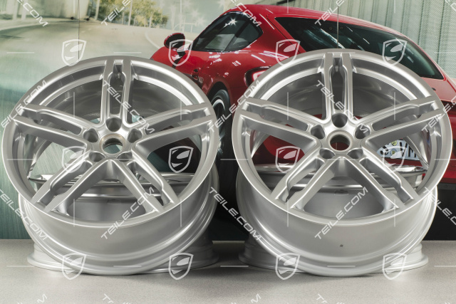 19"-inch alloy wheel rim set Macan Turbo, 8J x 19 ET21 + 9J x 19 ET21