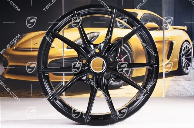20-inch wheel rim Carrera S IV, 8J x 20 ET57, black satin-matt