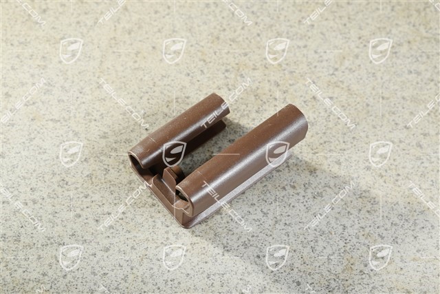 Seat rail cover, front, Truffle Brown, L
