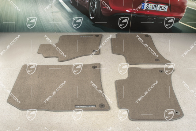 Floor mat set, Climatronic, Agate grey, RL / UK-Version